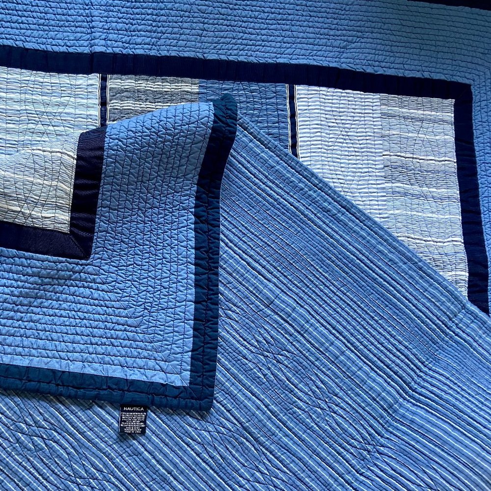 Nautica Blue Quilt, Twin Sz